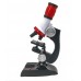 Işıklı mikroskop çocuk eğitimi için mikroskop seti  100x400x1200x büyütme 
